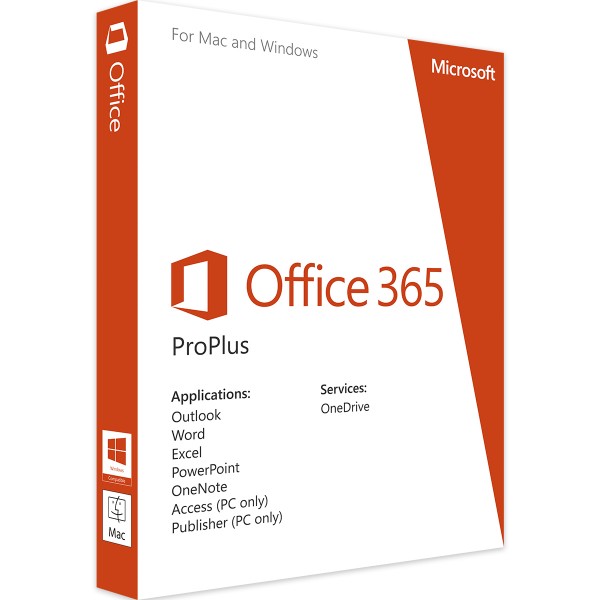 MICROSOFT OFFICE 365 PRO PLUS (WINDOWS & MAC)